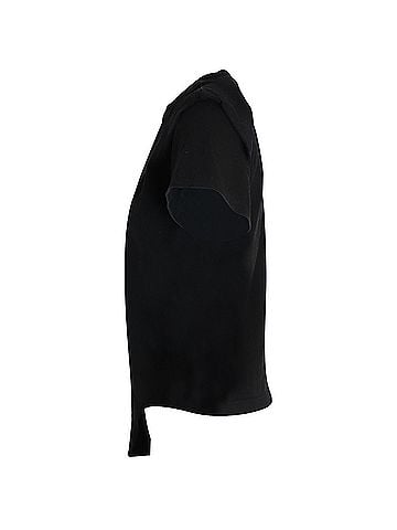 Isabel Marant Isabel Marant Padded Shoulder Knotted T-Shirt in Black Cotton (view 2)