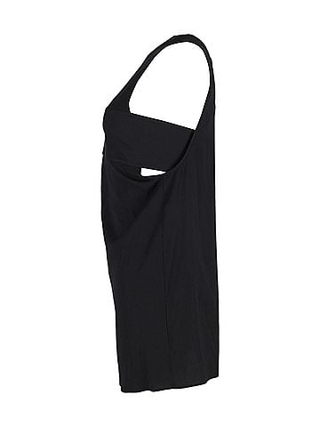 Alexander Wang Alexander Wang.T  Crew Neck Mini Dress in Black Cotton (view 2)