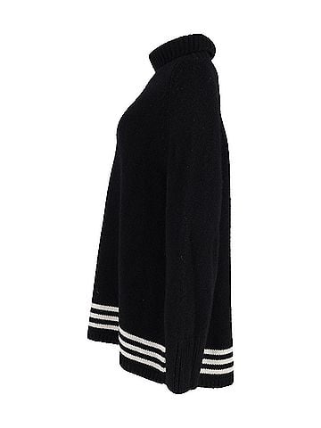 Khaite Khaite Turtleneck Sweater in Black Wool (view 2)