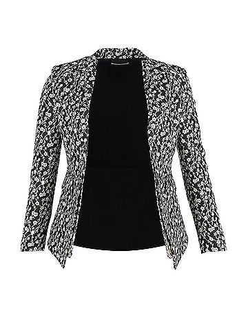 Altuzarra  Altuzarra Parthia Floral Jacquard Jacket in Black Acetate (view 1)