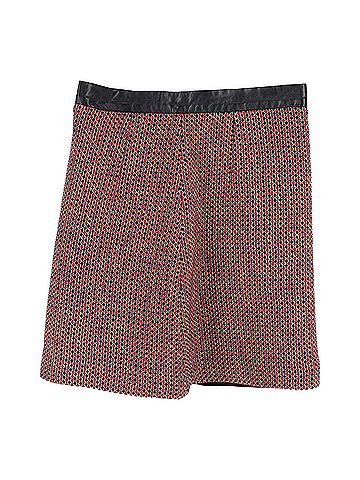 Sandro Sandro Mini Skirt in Red Wool (view 1)