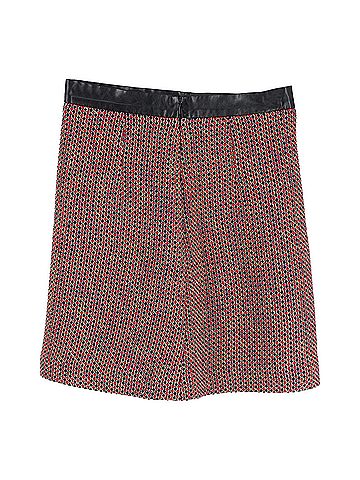 Sandro Sandro Mini Skirt in Red Wool (view 2)