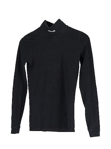 Vetements Vetements Turtleneck Top in Black Cotton (view 1)