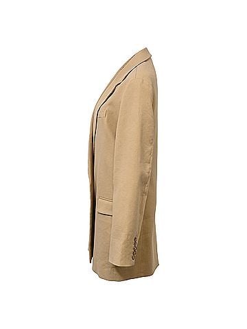Joseph  Joseph Julia Oversized Open Blazer in Brown Linen (view 2)