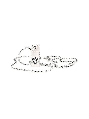 Marc Jacobs Marc by Marc Jacobs Copiosus Latin Phrase Necklace in Silver-plated Brass (view 1)