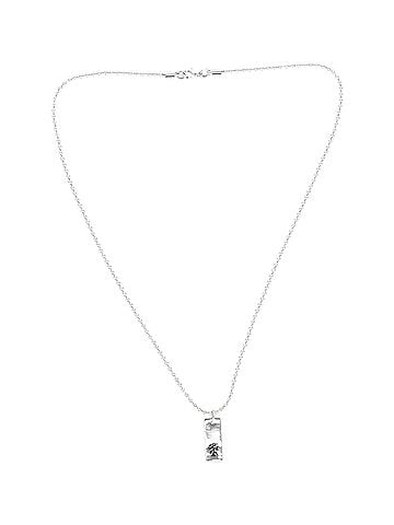 Marc Jacobs Marc by Marc Jacobs Copiosus Latin Phrase Necklace in Silver-plated Brass (view 2)