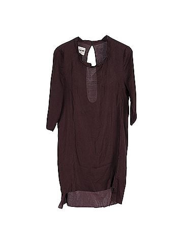 Acne Acne Studios Zink AW11 Cowl Neck Knee Length Dress in Violet Polyester (view 1)