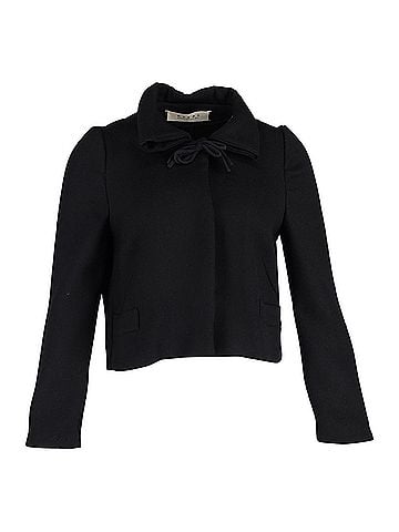 MARNI Marni Cropped Jacket in Black Wool  (view 1)