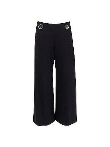 Stella McCartney Stella McCartney wool silver button wide leg pants (view 1)
