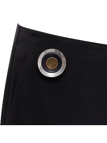 Stella McCartney Stella McCartney wool silver button wide leg pants (view 2)