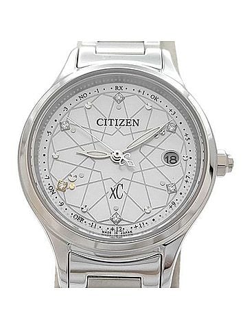 Citizen CITIZEN XC Cross Sea ES9490-87D Women's Watch with Mother-of-Pearl Dial, Silver, Titanium, Solar Powered, Radio Controlled. (view 1)