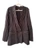 Reformation 100% Linen Stripes Multi Color White Blazer Size M - photo 1