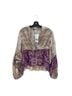 Zara Floral Purple Burgundy Jacket Size S - photo 1