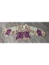 Zara Floral Purple Burgundy Jacket Size S - photo 8