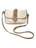 Dooney & Bourke 100% Leather White Brown Leather Crossbody Bag One size - photo 1
