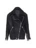 Acne 100% Wool Black Acne Studios Velocite Shearling Zip Oversized Biker Size 6 - photo 1