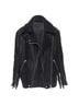 Acne 100% Wool Black Acne Studios Velocite Shearling Zip Oversized Biker Size 6 - photo 3