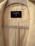Tahari 55% Linen 43% Viscose 2% Spandex 100% Cotton Ivory Blazer Size 16 - photo 2