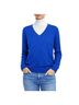 Halogen 100% Cashmere Blue Wool Pullover Sweater Size S - photo 2