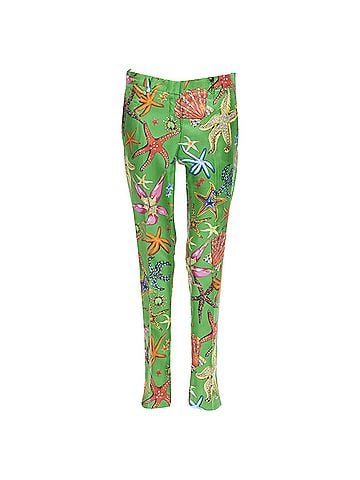 Versace Versace Tresor De La Mer starfish print pants (view 1)