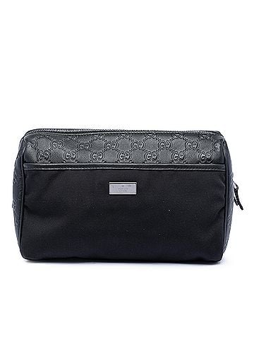 Gucci Guccissima Trimmed Nylon Clutch (view 1)