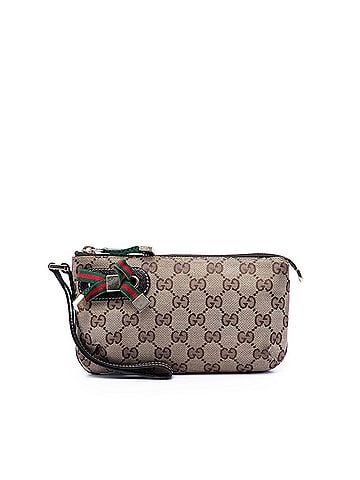 Gucci GG Canvas Princy Wrislet Clutch (view 1)
