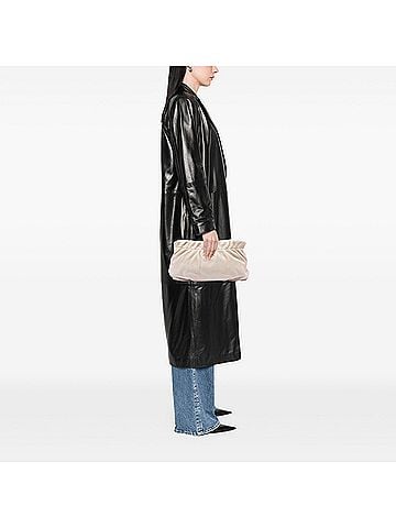 Prada Vitello Daino Ruched Clutch (view 2)