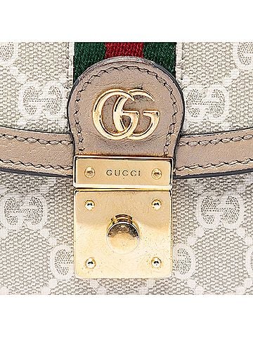 Gucci Small GG Canvas Web Ophidia Top Handle Flap (view 2)