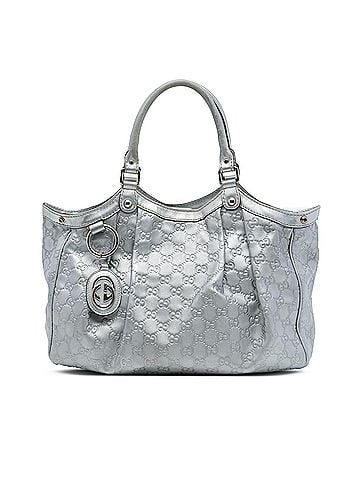 Gucci Medium Metallic Guccissima Sukey Tote (view 1)