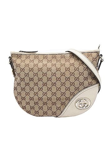 Gucci Medium GG Canvas New Britt Half Moon Crossbody (view 1)