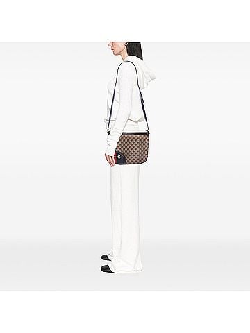 Gucci GG Canvas Horsebit Web Crossbody (view 2)