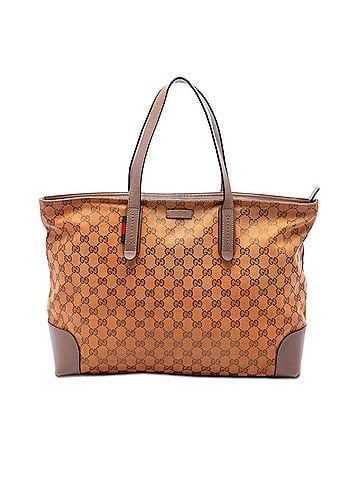 Gucci GG Canvas Web Tote (view 1)