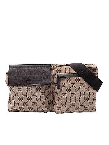 Gucci GG Canvas Double Pocket Belt Bag (view 1)