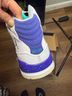 Jordan White Purple Sneakers Size 11 - photo 3