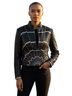 St. John Couture Graphic Black Silver Jacket Size 4 - photo 1