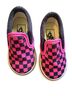 Vans Checkered-gingham Black Pink Sneakers Size 4 - photo 1