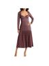 Hutch Damask Black Pink Casual Dress Size M - photo 2