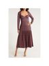 Hutch Damask Black Pink Casual Dress Size M - photo 5