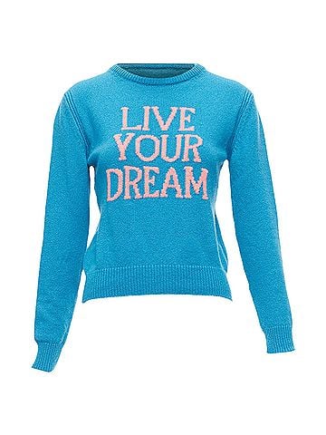 Alberta Ferretti Alberta Ferretti Live YOur Dream cashmere cropped sweater (view 1)