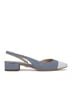 Veronica Beard 100% Fabric Print Blue White Heels Size 8 1/2 - photo 9