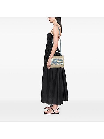Salvatore Ferragamo Ferragamos Creations Medium Raffia Shopping Tote (view 2)