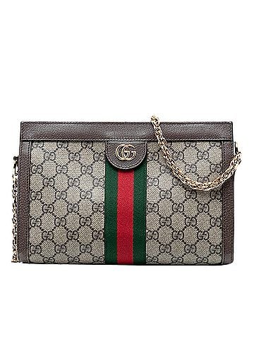 Gucci Small GG Supreme Web Ophidia Chain Crossbody (view 1)