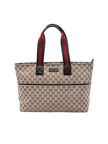 Gucci GG Canvas Web Tote (view 1)