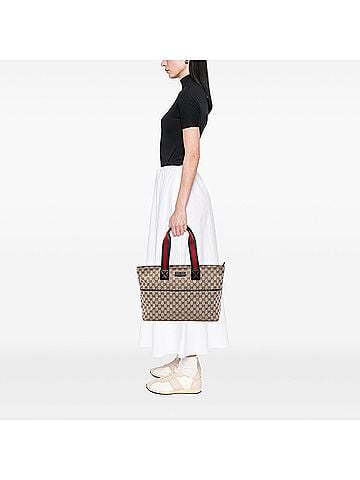 Gucci GG Canvas Web Tote (view 2)