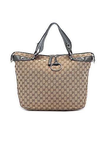 Gucci GG Canvas Icon Bit Satchel (view 1)