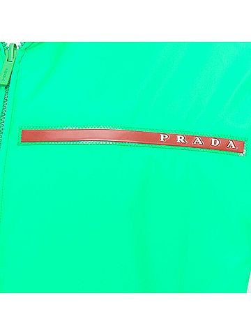 Prada PRADA 2018 Linea Rossa Primaloft neon green nylon red logo puffer vest S (view 2)