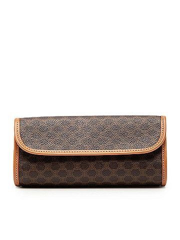 Céline Macadam Coated Canvas Clutch (view 1)
