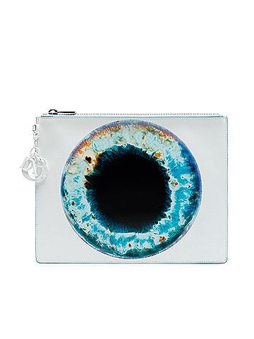 Dior Marc Quinn Eyeball Print Leather Clutch (view 1)