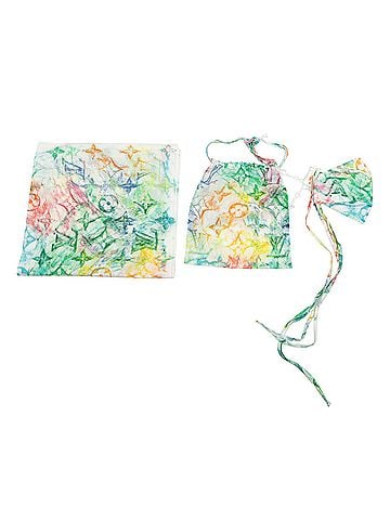 Louis Vuitton Virgil Abloh Monogram Watercolor Bandana and Mask Set (view 1)