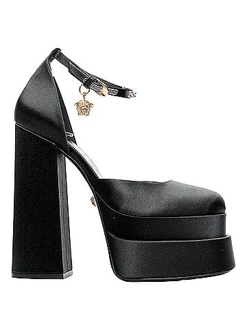 Versace Versace Aevitas Satin Gold Crystal Medusa Double Platform (view 1)